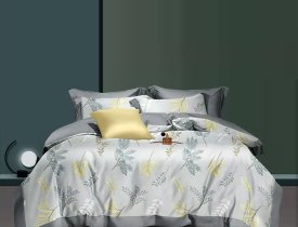 Bộ chăn ga gối tencel sang trọng, mềm mại cho không gian phòng ngủ.