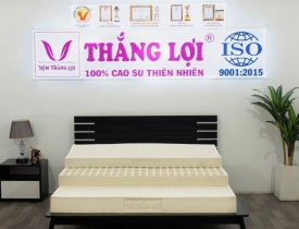 Nệm cao su thiên nhiên Thắng Lợi có những độ dày phổ biến nào?