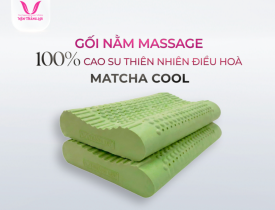 Gối Nằm Cao Su Thiên Nhiên Thắng Lợi Điều Hoà Matcha Cool