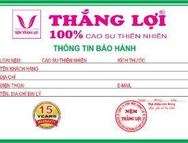 Nệm Thắng Lợi Có Được Bảo Hành Không? 