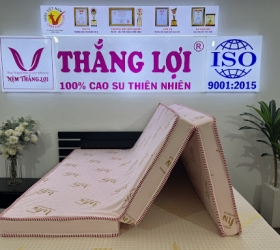 Nệm cao su Super win foam Thắng Lợi gấp 3