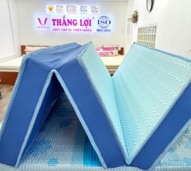 Nệm điều hòa Vitamin cool grey Thắng Lợi gấp 3 