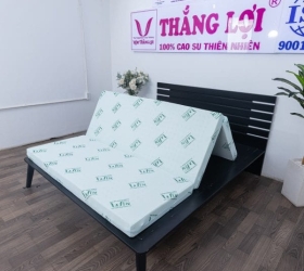 Nệm cao su thiên nhiên gấp 3 Thắng Lợi chính hãng