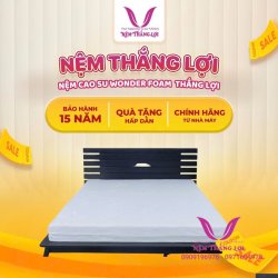 Nệm Cao Su Wonder Foam Thắng Lợi-Nệm Chính Hãng- Bảo Hành 15 Năm