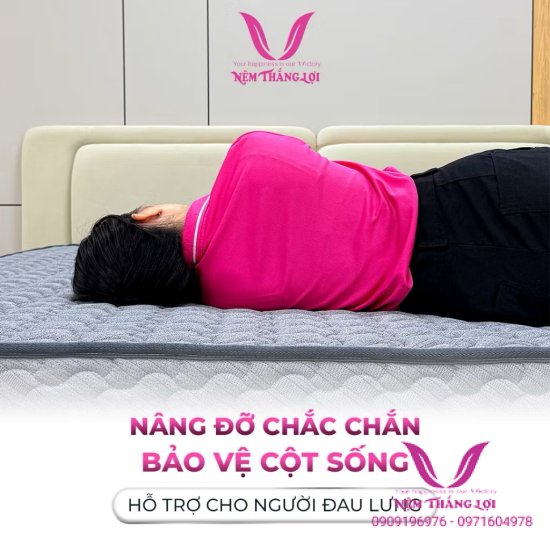 Nệm MELI Foam Thắng Lợi-Nệm Êm Ái, Đàn Hồi, Nâng Đỡ Cơ Thể Tốt