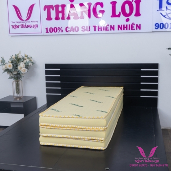 Nệm Cao Su Non Thắng Lợi Gấp 3 Tiện Lợi - Hàng Chính Hãng- Bảo Hành 15 Năm Về Sụt Lún
