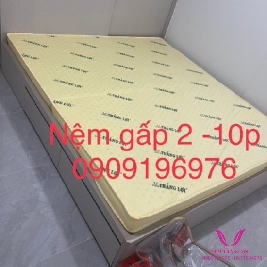 Nệm Cao Su Non Thắng Lợi Gấp 2 Với Độ Dà 10cm,15cm, 20cm