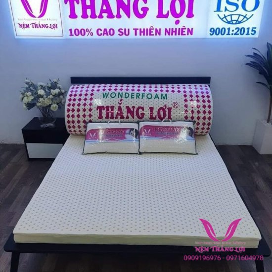 Nệm Cao Su Wonder Foam Thắng Lợi-Nệm Chính Hãng- Bảo Hành 15 Năm