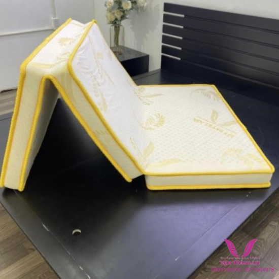 Nệm Cao Su Gold Latex Gấp 3 Tiện Lợi - Hàng Chính Hãng - Bảo Hành 15 Năm Về Sụt Lún