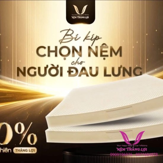(5p) Nệm Cao Su Thiên Nhiên 100% Thắng Lợi SISI – ADVANCED
